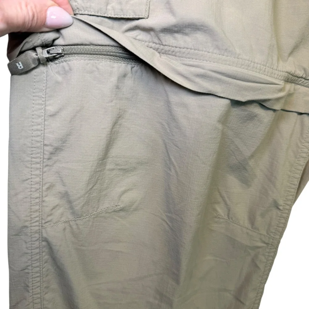 Columbia Men's Convertible Hiking Pants Zip Off‎ Khaki Size 40W 30L